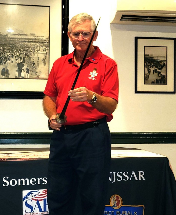 Steve with John Polhemus sword