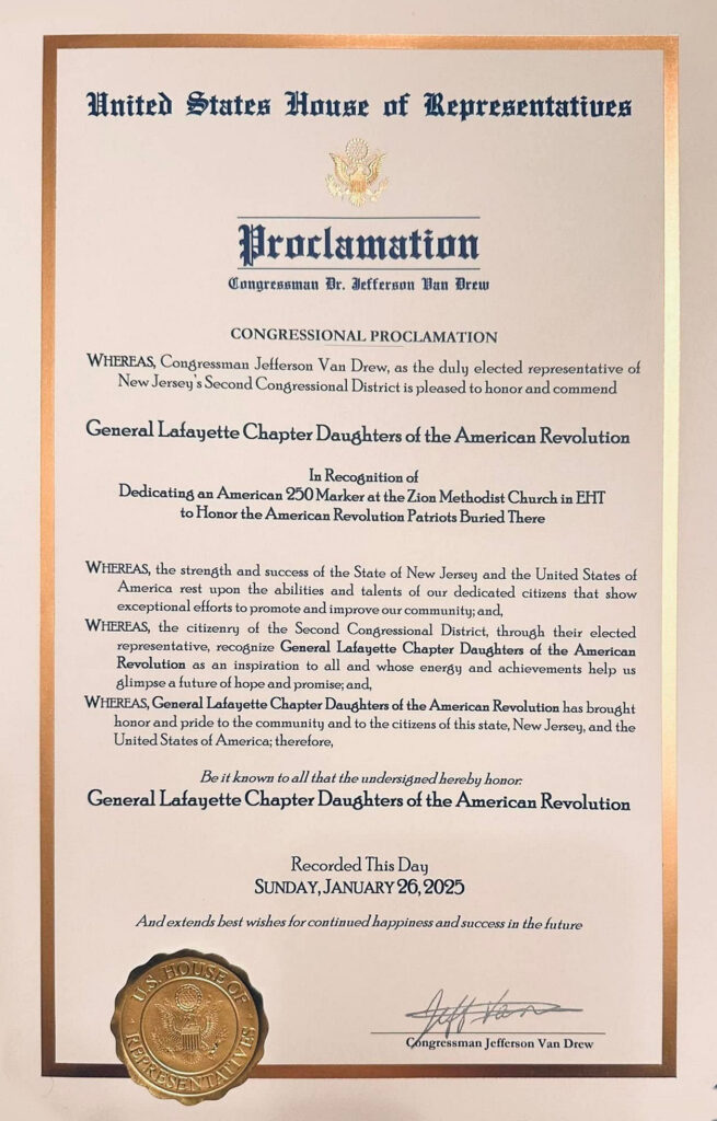 Congressional Proclamation