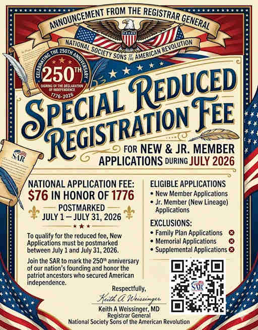 Reduced initiation fee, link to reduced fee pdf